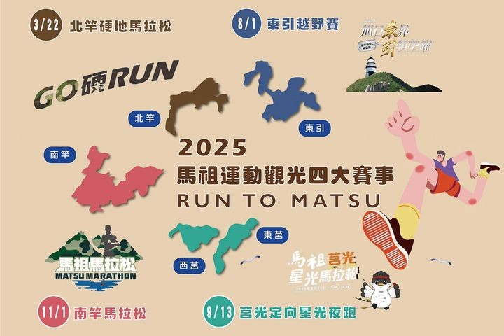 ▲馬祖運動觀光4大賽事。　圖：連江縣政府／提供