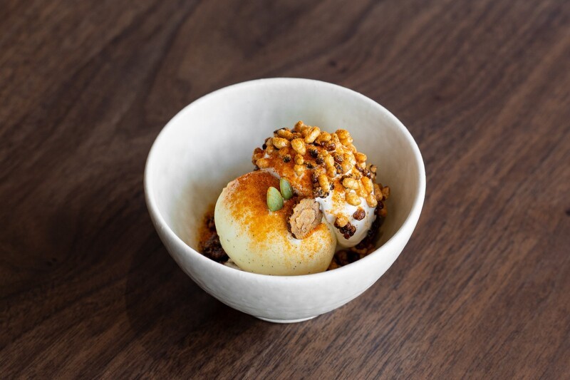經典料理「Jang Trio」可說是姜主廚集「韓味」大成的絕佳代表作,亦是餐廳的招牌暢銷甜品。
