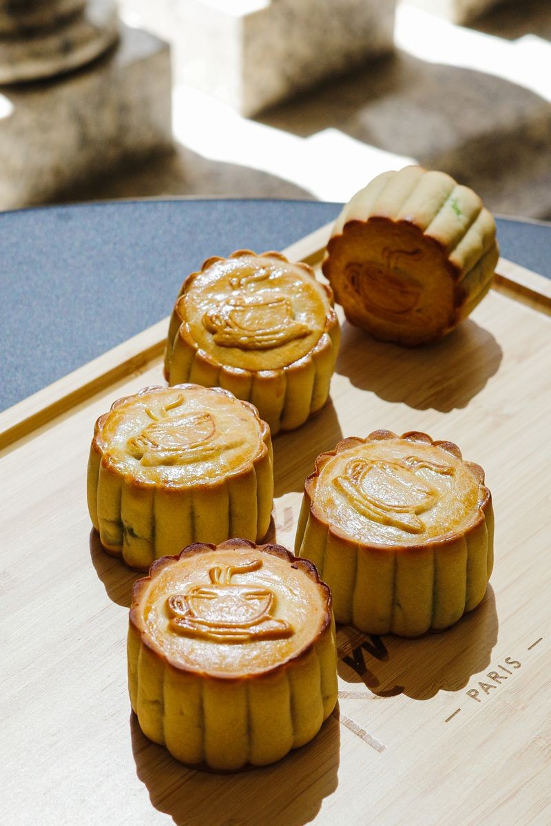 Café Kitsuné中秋手工月餅共有三種口味。(Onefifteen提供)