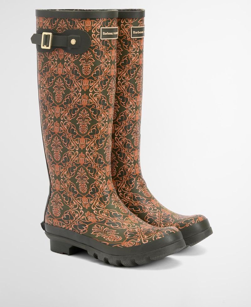 Barbour x FARM Rio威靈頓長筒雨靴。NT$6,400(台灣八木通商提供)