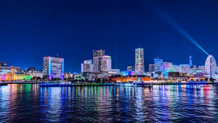 ▲橫濱港未來將在夜晚盛大點燈。　圖：creative light yokohama／提供