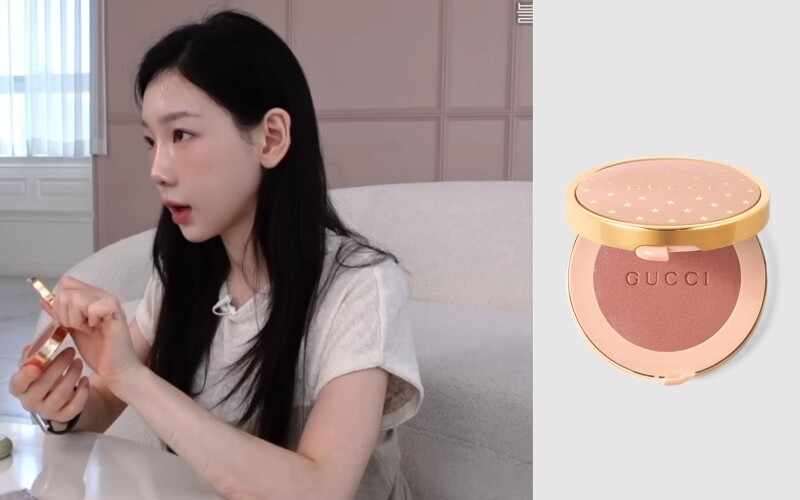 翻攝 YouTube @taeyeonofficial 탱코덕 EP.01/ Gucci Blush #05 Rosy beige