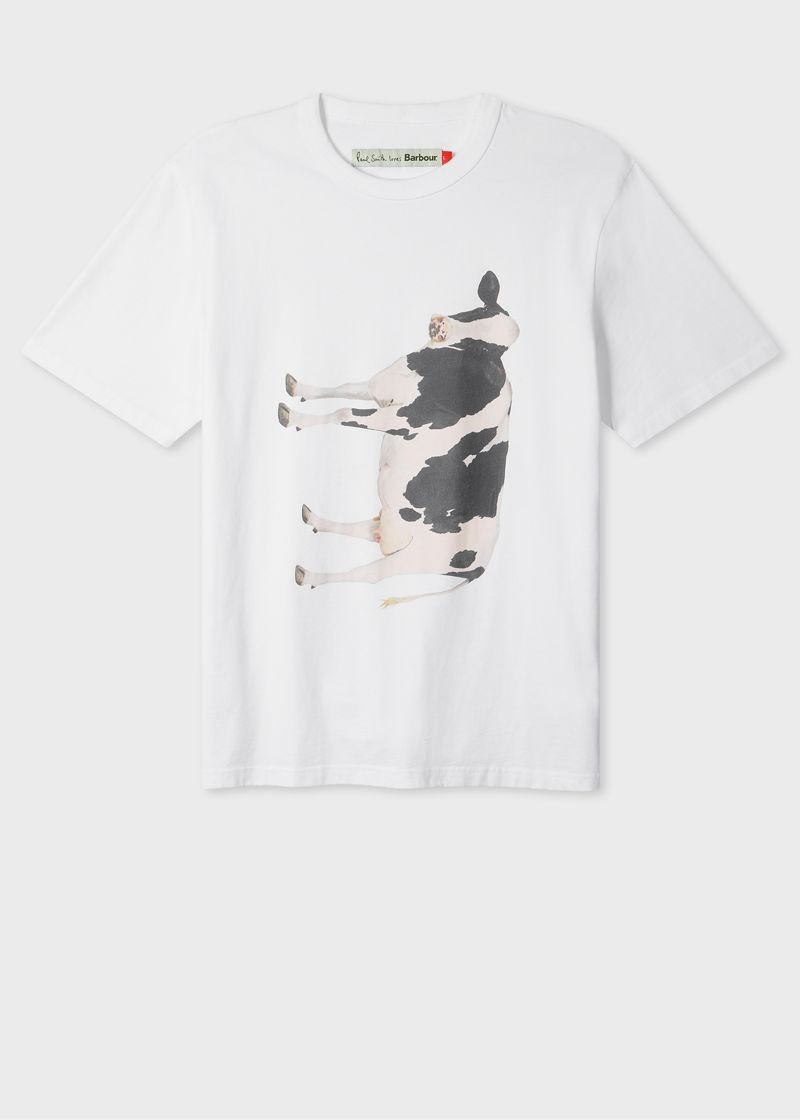 Paul Smith Loves Barbour乳牛圖案T-shirt。NT$3,000(藍鐘提供)
