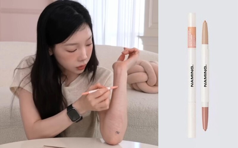 翻攝 YouTube @taeyeonofficial 탱코덕 EP.01/ NAMING. 臥蠶筆 #Baby Peach,NT510