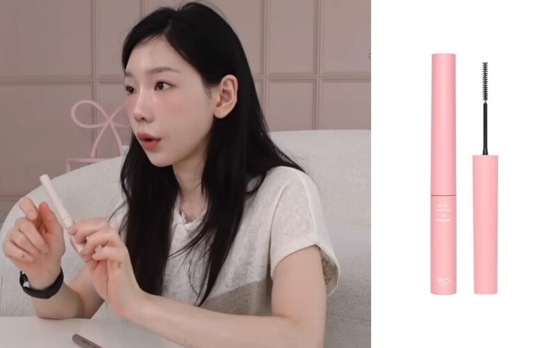 翻攝 YouTube @taeyeonofficial 탱코덕 EP.01/AOU 薄纖維防水睫毛膏 #01濃密款,NT520