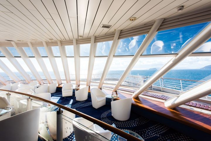 ▲郵輪「飛鳥Ⅱ」以純正日式服務與頂級優雅的設施聞名。　圖：NYK CRUISES CO.,LTD／來源
