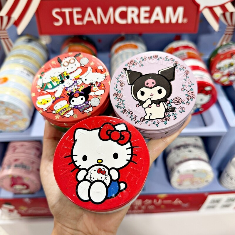 STEAMCREAM蒸汽乳霜(三麗鷗聖誕禮物派對、HELLO KITTY愛保養、俏皮酷洛米)75g,NT640