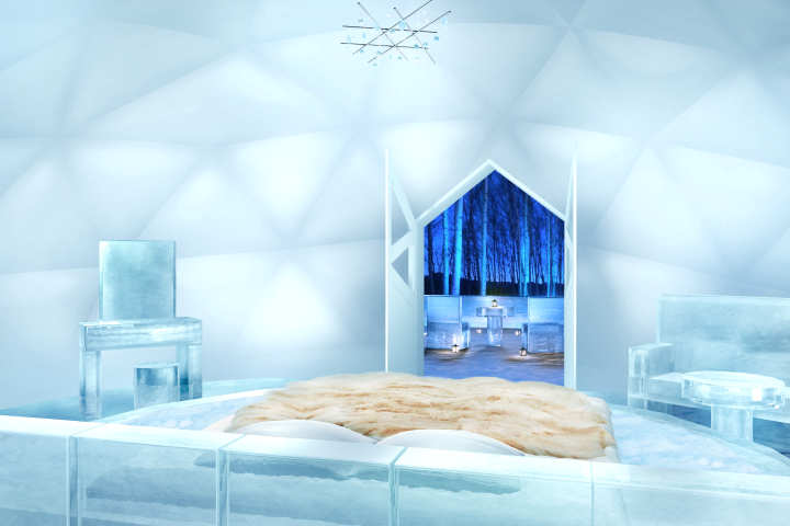 ▲由冰塊砌成的冰之酒店。　圖：星野度假村／提供