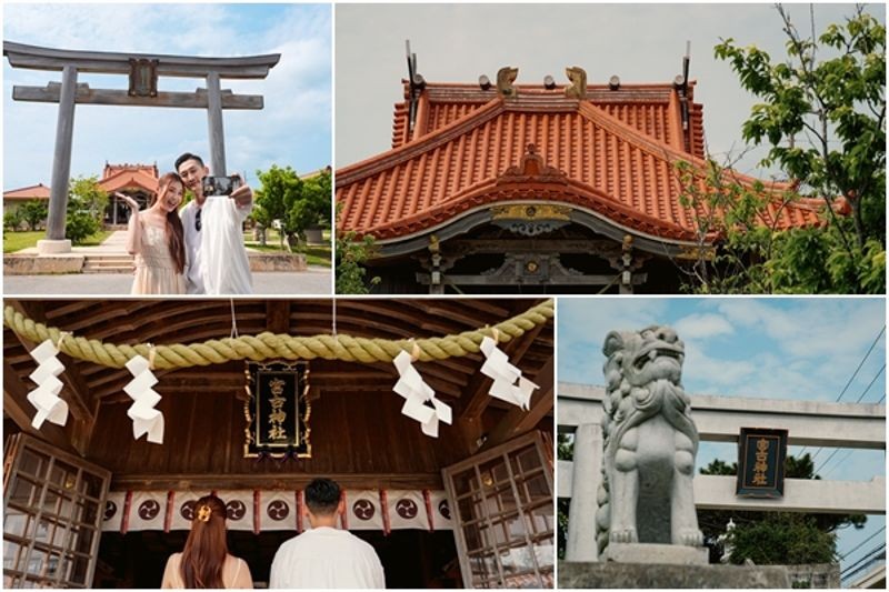 宮古神社坐落在綠意與海風之間，是旅客走進宮古島文化、感受島上魅力的絕佳第一站。（星宇航空）