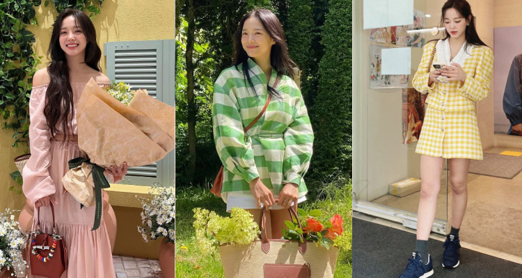 除了經典單品,金世正在私服中也極為擅長運用柔和的粉嫩「多巴胺」色系。像是充滿生機的青草綠、明亮的鵝黃、清透的天空藍或是浪漫的粉紫,這些色調彷彿內建濾鏡,能瞬間提亮膚色,並為整體造型注入滿滿的青春活力。