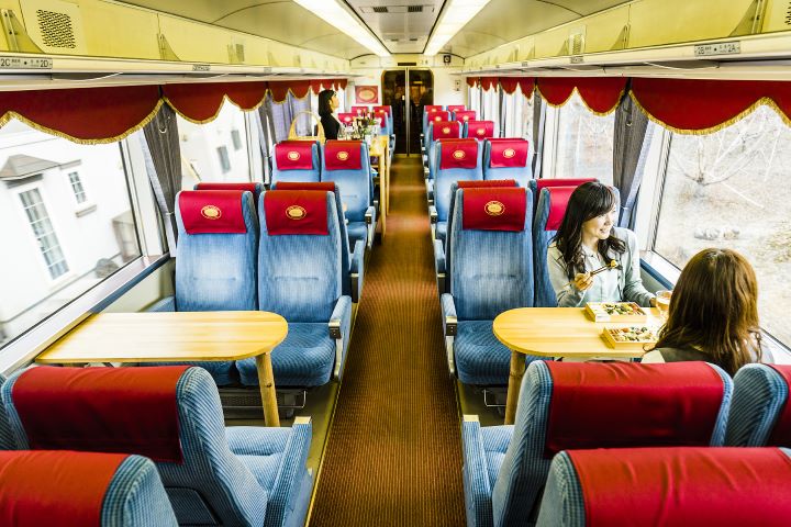 ▲搭乘觀光列車盡享春日田園美景。　圖：JR東日本創造旅遊／來源