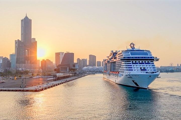 ▲「MSC 榮耀號」高雄母港03/08首航。　圖：臺灣港務公司／提供