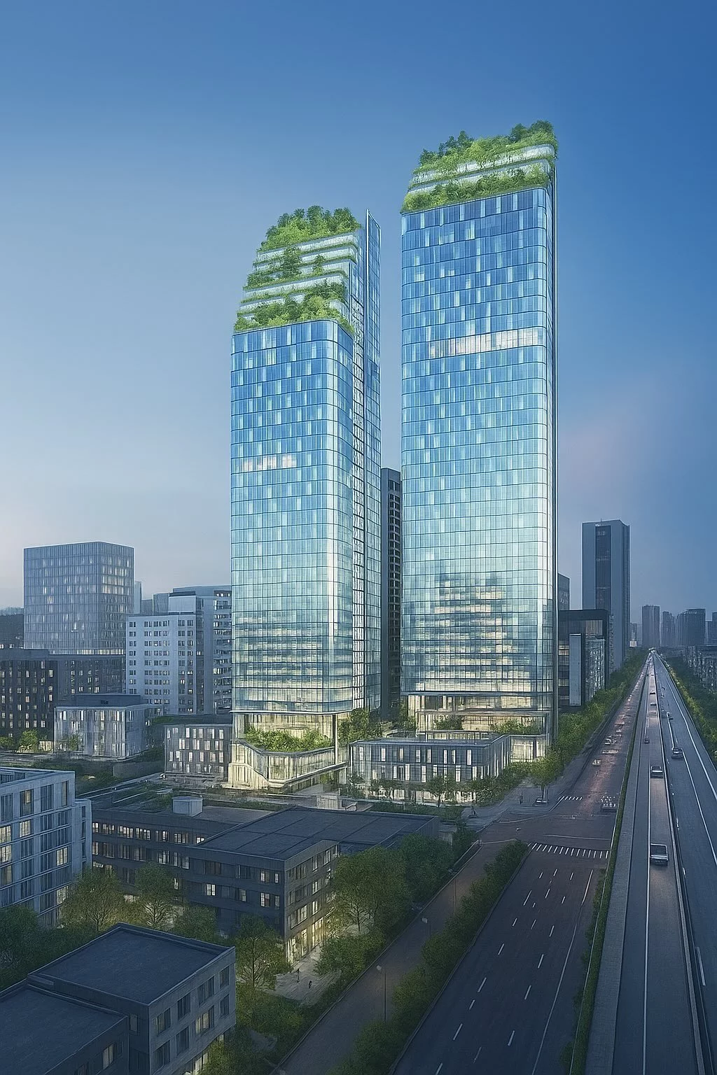 坐落於南屯區文心路一段與公益路二段路口,將迎來全新重量級高樓新地標。由新美齊集團與允將建設聯手,斥資 400 億打造「南屯雙子星」建設新案,規劃地上 52 層、地下 8 層,樓高達 201.8 公尺,集結商店、辦公室及集合住宅(提供逾 1 千戶住宅單位)的複合式地標。已於去年底取得建照,有望於 2027 年完工,距離台中捷運綠線水安宮站約步行 3 分鐘。