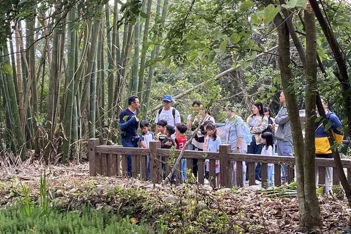 ▲螢火蟲復育區棲地解說。 圖:臺中市政府觀光旅遊局/提供