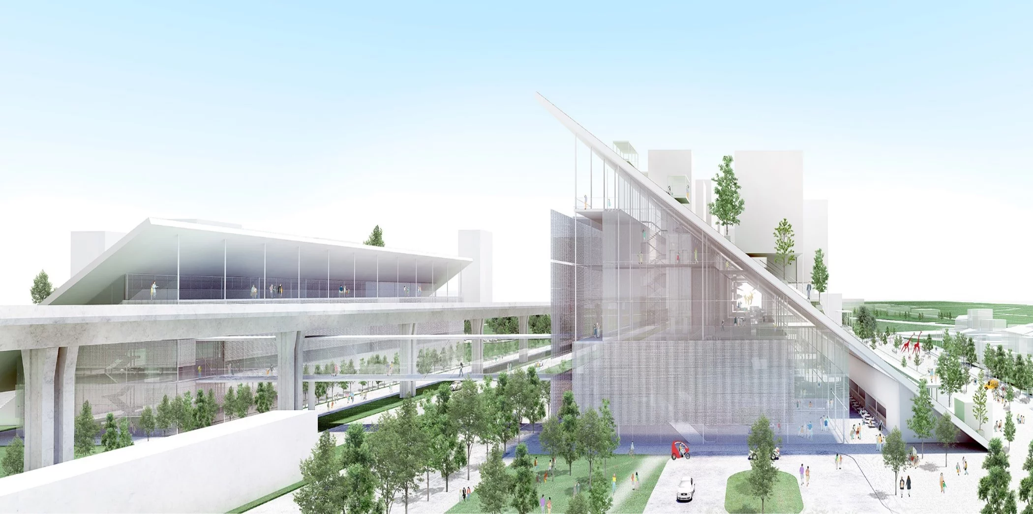 籌備多時,坐落於中壢區高鐵南路二段上的桃園市立美術館(簡稱:桃美館),將於今年完工,預計於 2028 年營運,串連一旁的桃園機場捷運 A19 桃園體育園區站。這座建築物以「山丘」為建築主體外觀,找來日本建築大師、亦是普立茲克獎得主山本理顯,與石昭永建築師事務所攜手操刀,規劃地下 1 層及地上 4 層,成為桃園重要的文化藝術新地標之一。