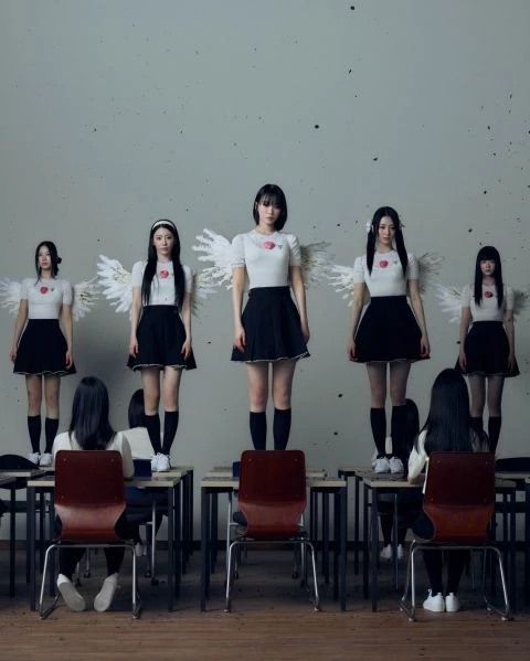 LE SSERAFIM 是由 HYBE 與子公司 Source Music 聯手推出的首個女子團體，團體由「BTS 之父」房時爀親自參與企劃，因此在出道前便吸引各方的關注與期待，至於會取名為 LE SSERAFIM 則是來自英文詞語「IM FEARLESS」的變位詞，象徵著不被世俗目光束縛，勇敢前行的信念。