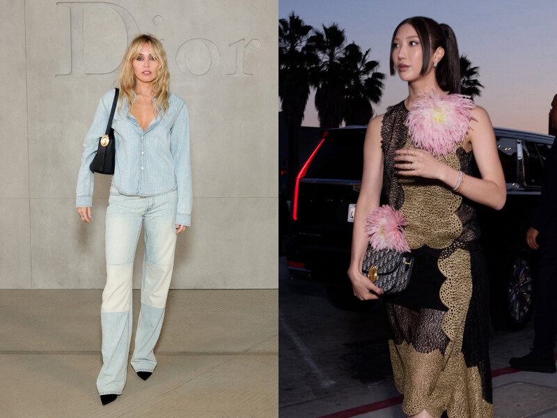 秀場上許多嘉賓也選擇了Médaillon系列包款完成造型，包括Miley Cyrus、EJAE。