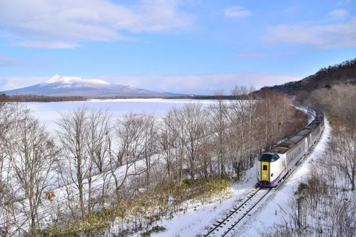 ▲鐵路之旅無須擔心雪地駕車風險，安心遊玩。 圖：JR北海道提供