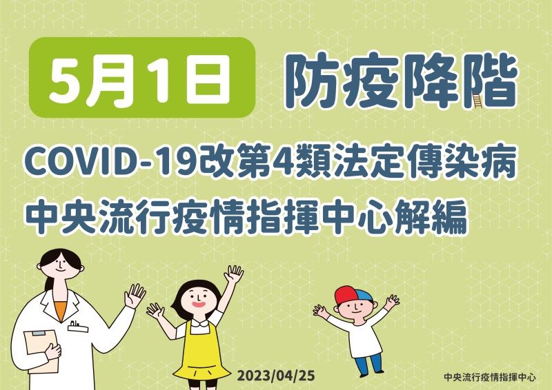 ▲新冠肺炎確定降級！指揮官王必勝宣布：5月1日起指揮中心解編。（圖／指揮中心提供）