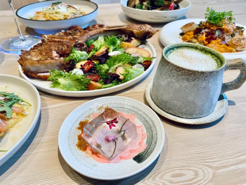 ▲「TOK盡興食光」餐點擺盤皆不馬虎。（圖／記者蕭涵云攝）