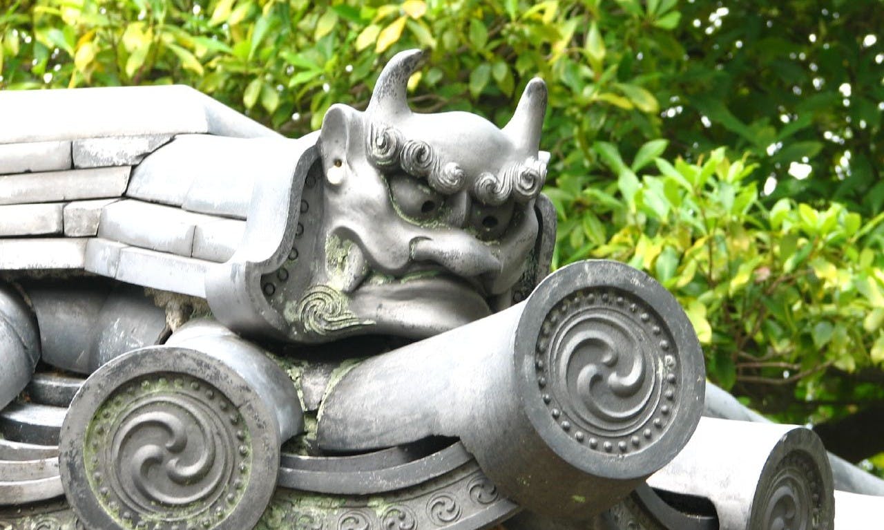 遠州鬼瓦　鬼板師名倉秀三　鬼面瓦　34cm 遠州鬼瓦 鬼板師名倉秀三 鬼面瓦 34cm - メルカリ