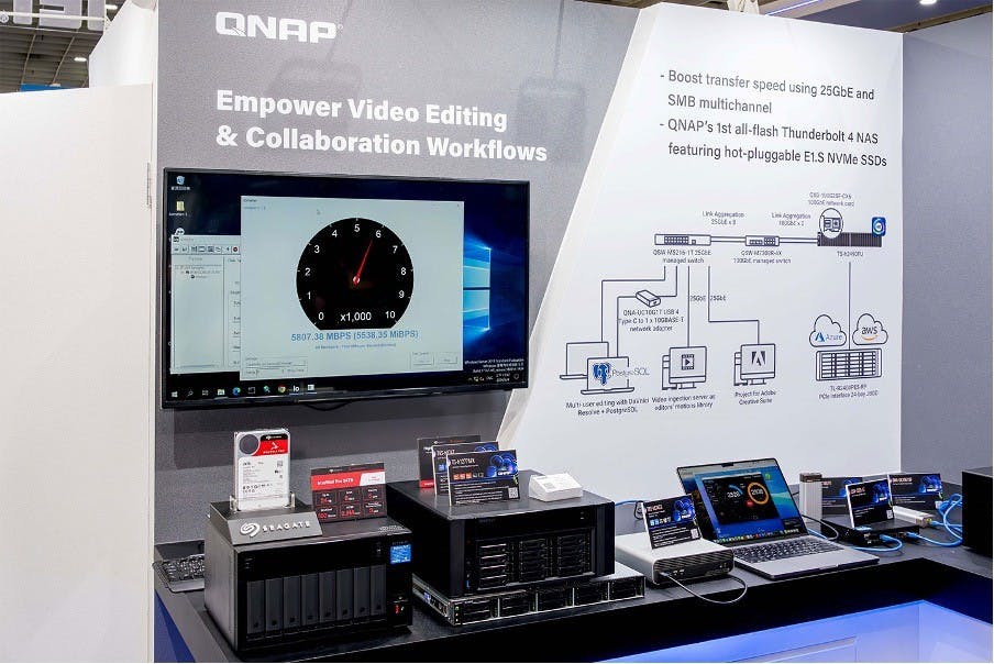 NAS 搭配超大容量硬碟可以滿足日益龐大的資料儲存需求，同時像是 QNAP 也持續提升 NAS 資料傳輸的效能表現，以符合更多專業使用者與特殊情境的需求。