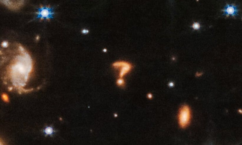 韋伯太空望遠鏡捕捉到神秘「問號天體」,NASA:可能是星系碰撞結果 - TNL The News Lens 關鍵評論網