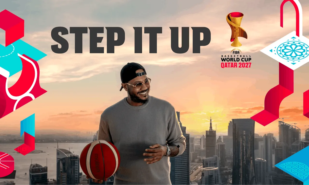 Carmelo Anthony 推出 FIBA 2027 世界盃視覺形象：卡達首辦，全球聚焦