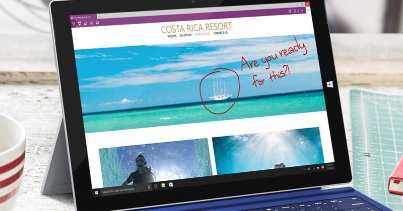 是微軟再次強調Microsoft Edge強化瀏覽體驗這篇文章的首圖
