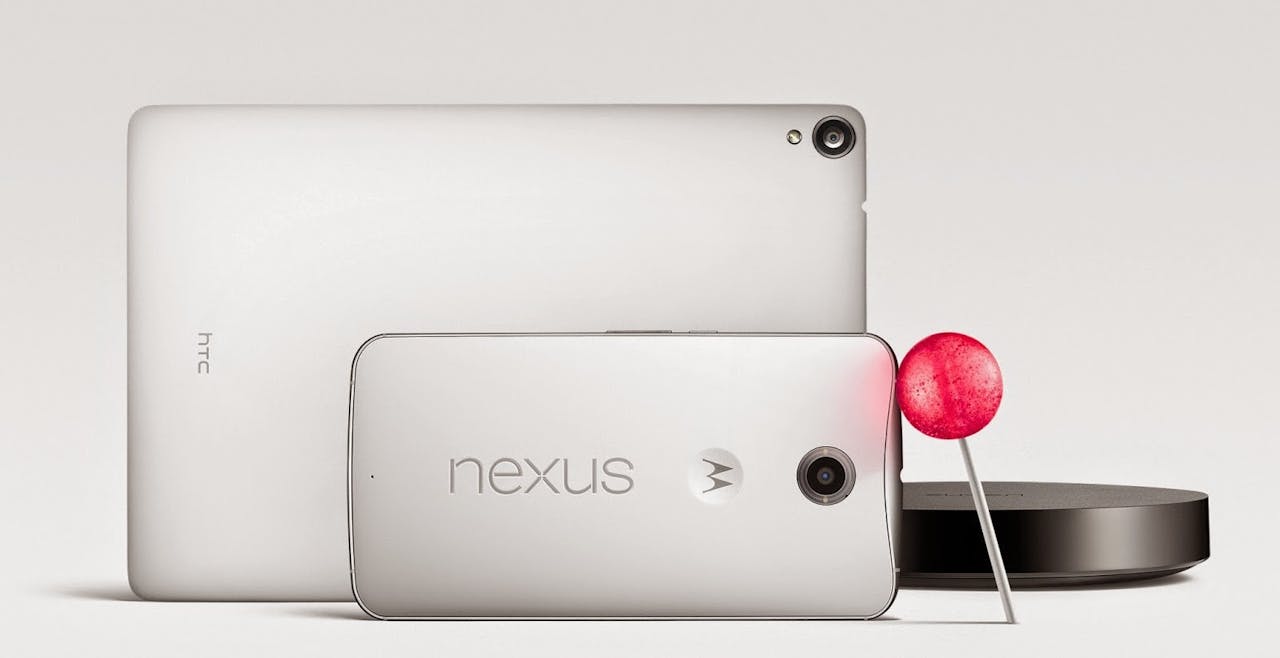 是隨新版 Android 正式公布, Google 一口氣宣布 Nexus 6 、 Nexus 9 與 Nexus Player 三款設備這篇文章的首圖