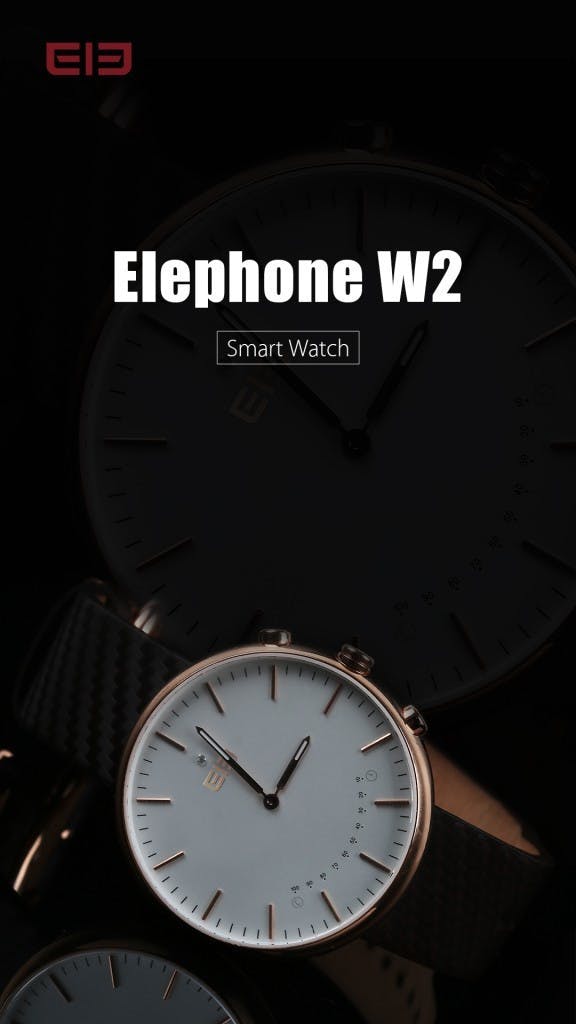 是Elephone即將推出智能手錶界中的價格屠夫W2!這篇文章的首圖