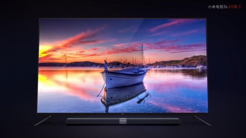 是小米科技秋季新品發表會,首款新品為具備 HDR 支援的 65 吋小米電視 3S這篇文章的首圖
