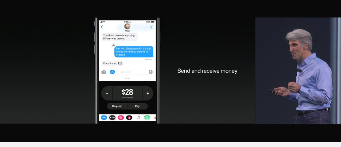 是WWDC 2017 : iPhone 將成路邊攤結帳神器? Apple Pay 將開放個人支付功能 Apple Cash這篇文章的首圖