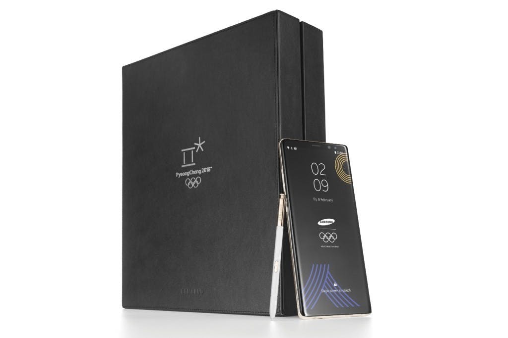 是白底、金框設計 三星針對平昌冬奧推出限定版Galaxy Note 8這篇文章的首圖