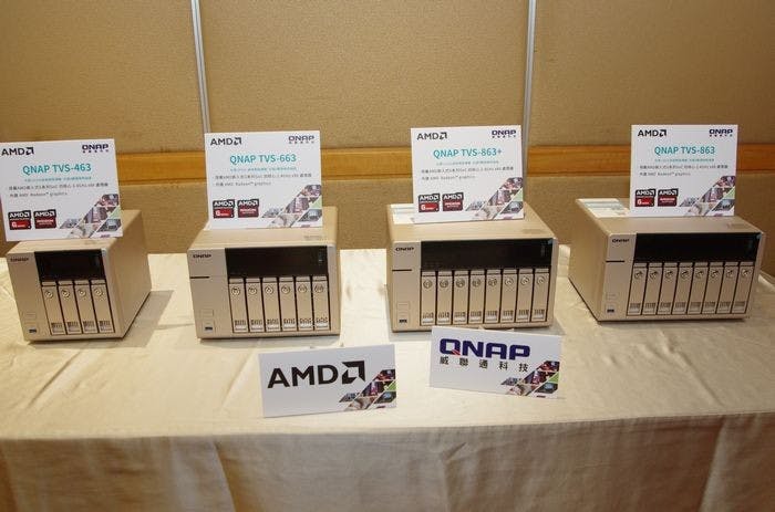 是QNAP 導入 AMD G 系列 APU 推出 TVS-x63 NAS,提供競品未具備的虛擬化與一機多用性這篇文章的首圖