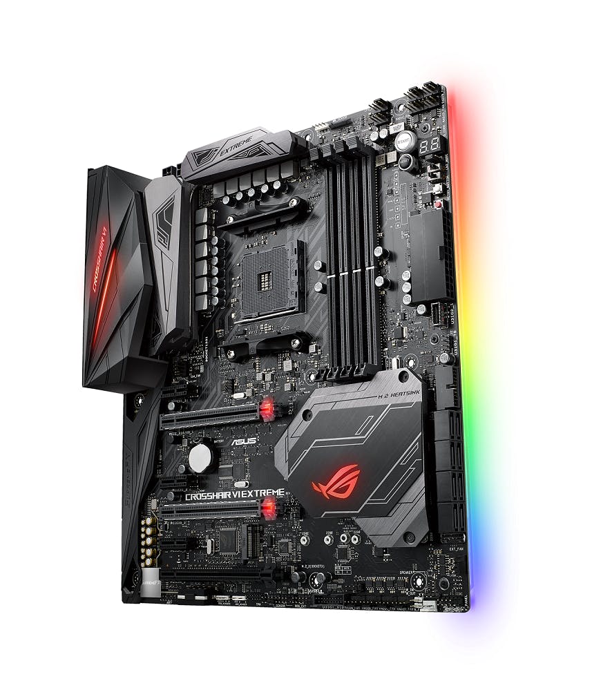 是華碩 ROG 推出首款 Ryzen 主機板 ROG Crosshair VI Extreme ,具一體式水冷頭設計為超頻而生這篇文章的首圖