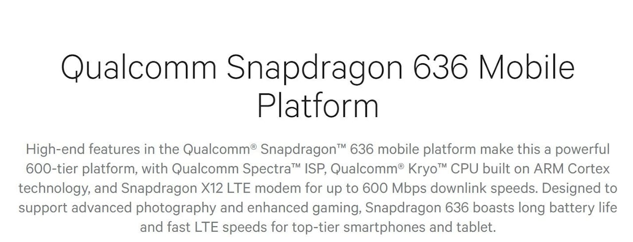 是高通發表中高階平台 Snapdragon 636 登場,為行動裝置提供更高的運算、電競與顯示性能這篇文章的首圖