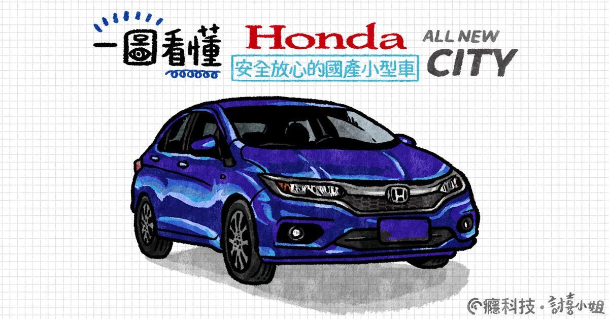 是一圖看懂 最經濟的都市房車 Honda CITY這篇文章的首圖