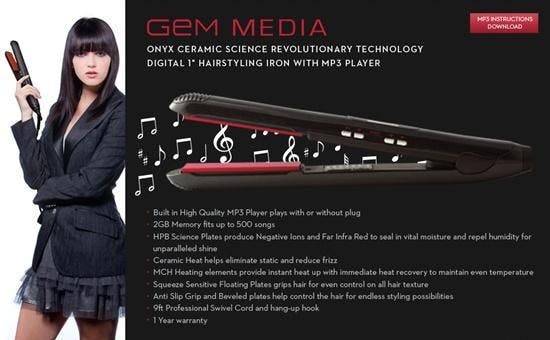 是這是那一招?搭載MP3功能的平板燙髮機...這篇文章的首圖
