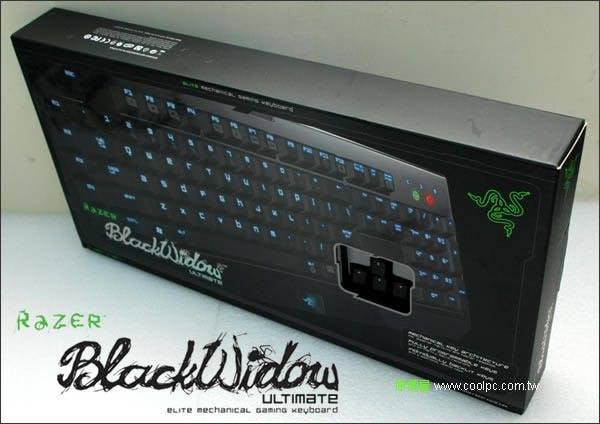 是Razer BlackWidow Ultimate黑寡婦蜘蛛開箱!這篇文章的首圖