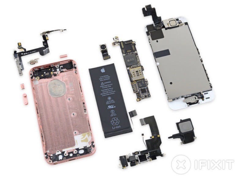 是iPhone SE拆解 多數零件與iPhone 5s通用這篇文章的首圖