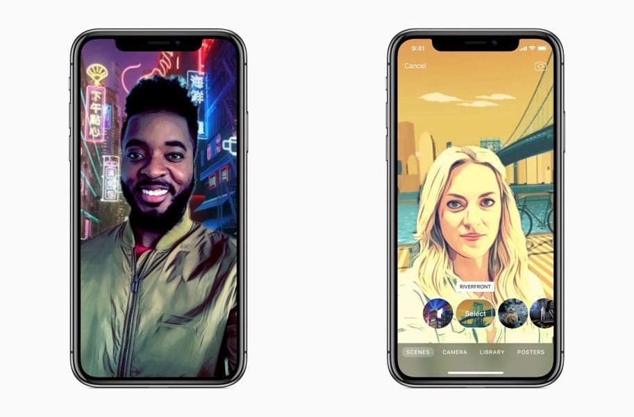 是配合iPhone X加入新功能 Clips加入快速替換背景、拍攝效果「自拍情境」功能這篇文章的首圖