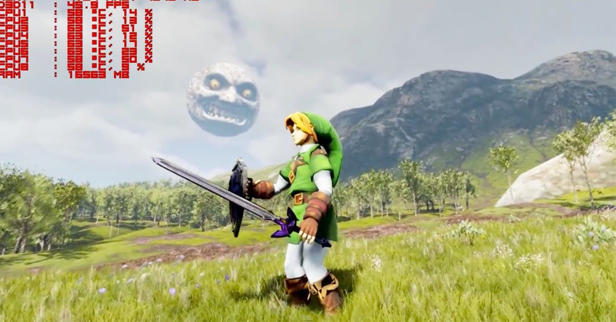 是奔馳於大草原上的林克和小火龍!Unreal Engine 4遊戲引擎讓人們視覺感受驚艷!這篇文章的首圖