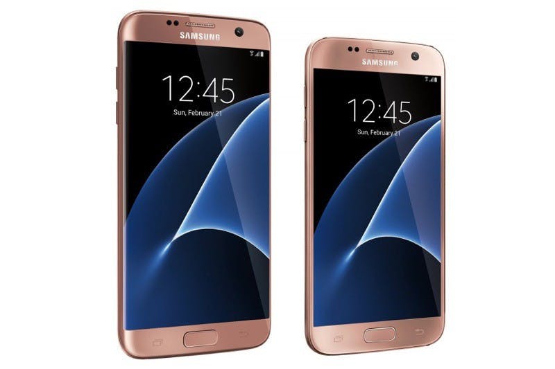 是Galaxy S7系列機種在美追加粉色款 但僅Best Buy買得到這篇文章的首圖