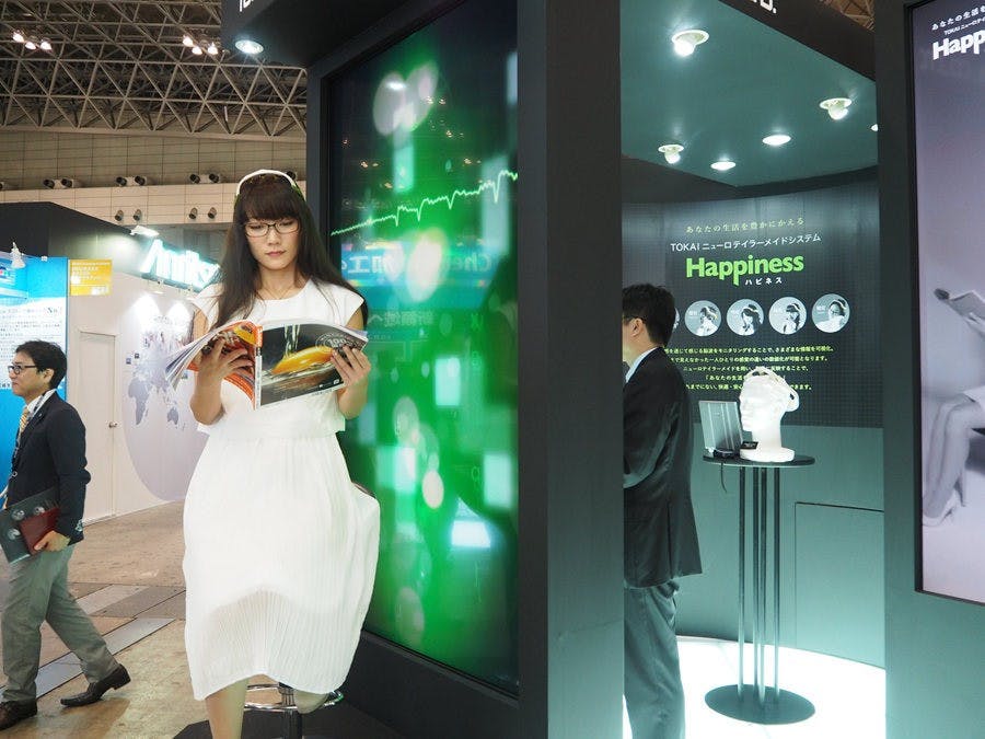 是CEATEC 2016 :東海光學展示可藉由腦波分析感官知覺的 Happiness 頭戴裝置這篇文章的首圖