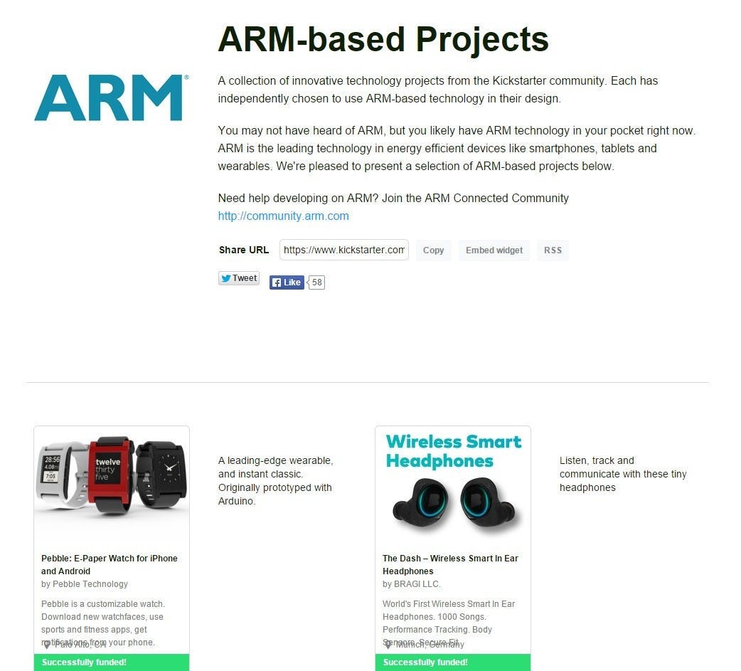 是你知道有多少 Kickstarter 上面驚人的專案是以 ARM 驅動的嗎?看到這份清單後我震驚了這篇文章的首圖