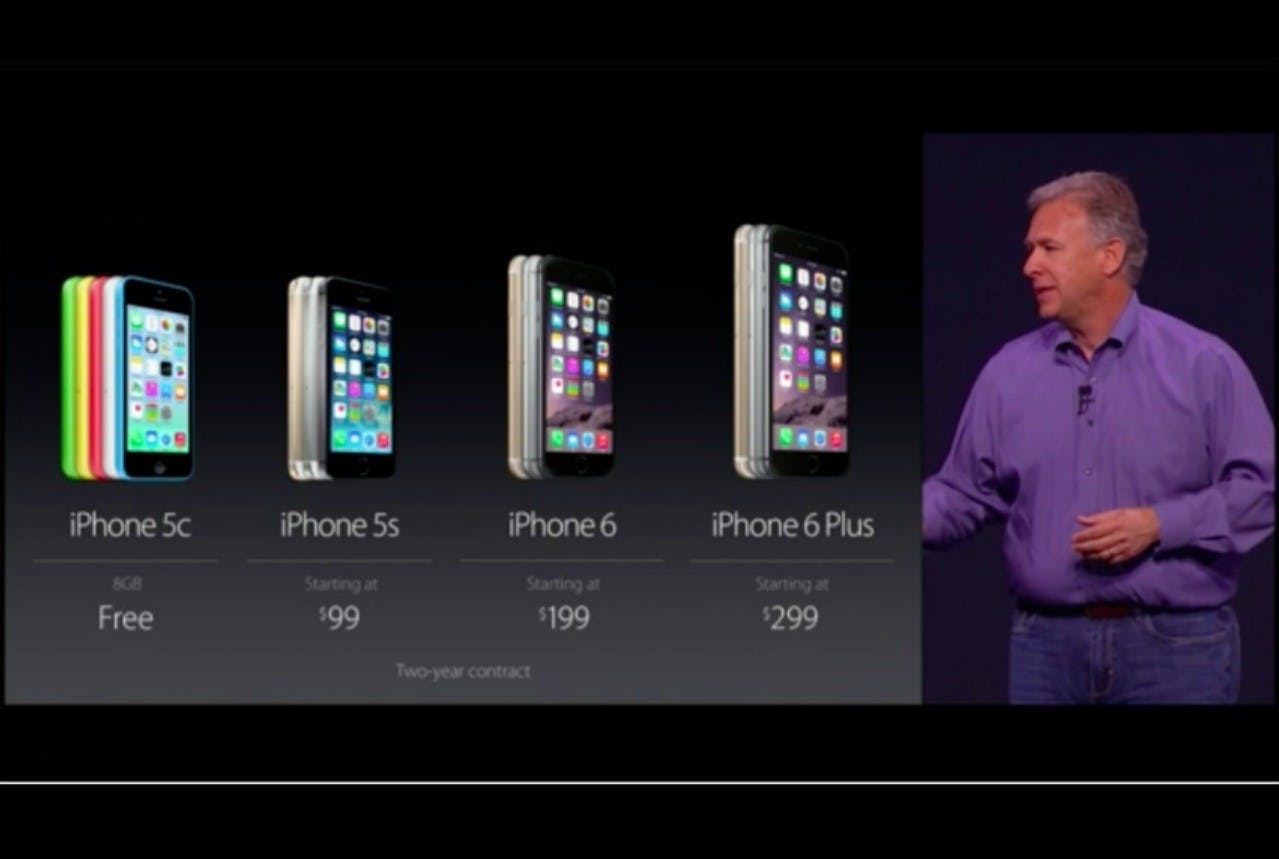 是關於iPhone的價格:iPhone 5c免費,但iPhone 6 Plus顯然更受矚目這篇文章的首圖