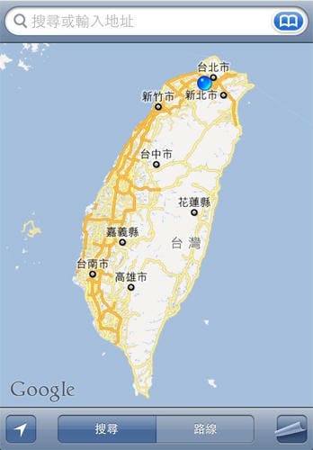 是2012台北車展:第一次用手機版 Google Map 導航就上手 - iPhone 篇這篇文章的首圖