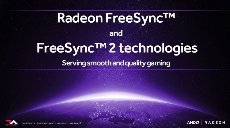 是CES 2017 : AMD 宣布 Radeon FreeSync 2 技術,加入對 HDR 的支援這篇文章的首圖