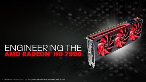 是AMD 發表 Radeon HD 7990 單卡雙 GPU 卡皇,號稱能兼顧省電與極致效能這篇文章的首圖